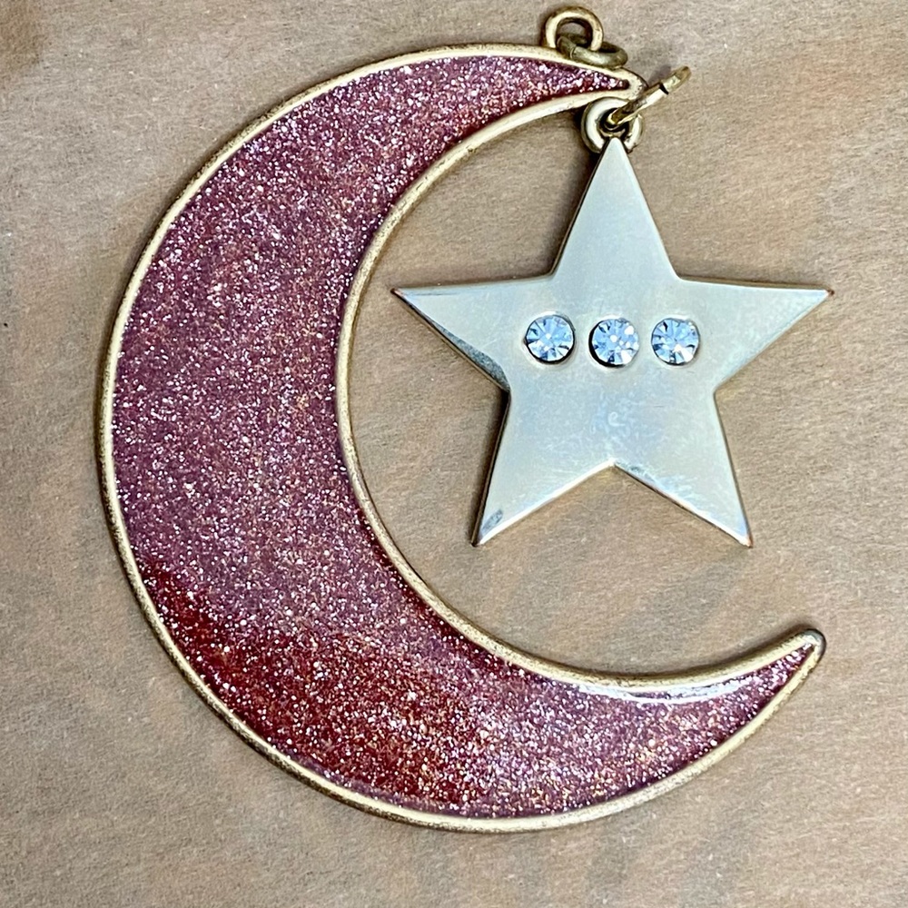 Betsey Johnson Moon & Star Pendant As - Is